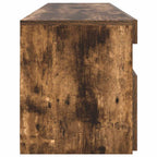 Mobile Porta TV con Luci LED Rovere Fumo 90x35x40 cm