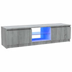 Mobile Porta TV con Luci LED Grigio Sonoma 120x30x36 cm