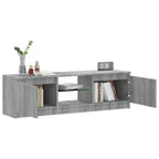 Mobile Porta TV con Luci LED Grigio Sonoma 120x30x36 cm