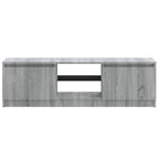 Mobile Porta TV con Luci LED Grigio Sonoma 120x30x36 cm