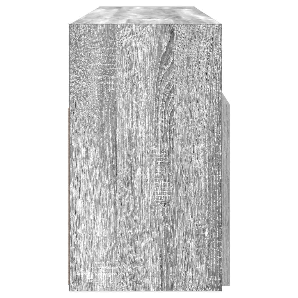 Mobile Porta TV con Luci LED Grigio Sonoma 120x30x50 cm