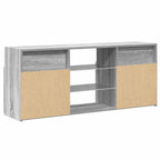 Mobile Porta TV con Luci LED Grigio Sonoma 120x30x50 cm