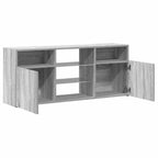 Mobile Porta TV con Luci LED Grigio Sonoma 120x30x50 cm