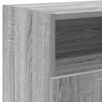 Mobile Porta TV con Luci LED Grigio Sonoma 120x30x50 cm