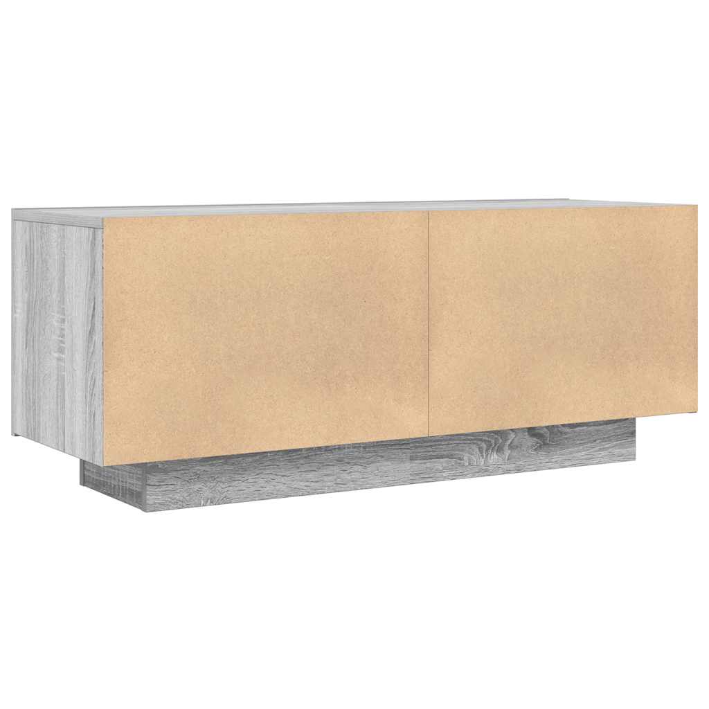 Mobile TV Grigio Sonoma 100x35x40 cm in Legno Multistrato