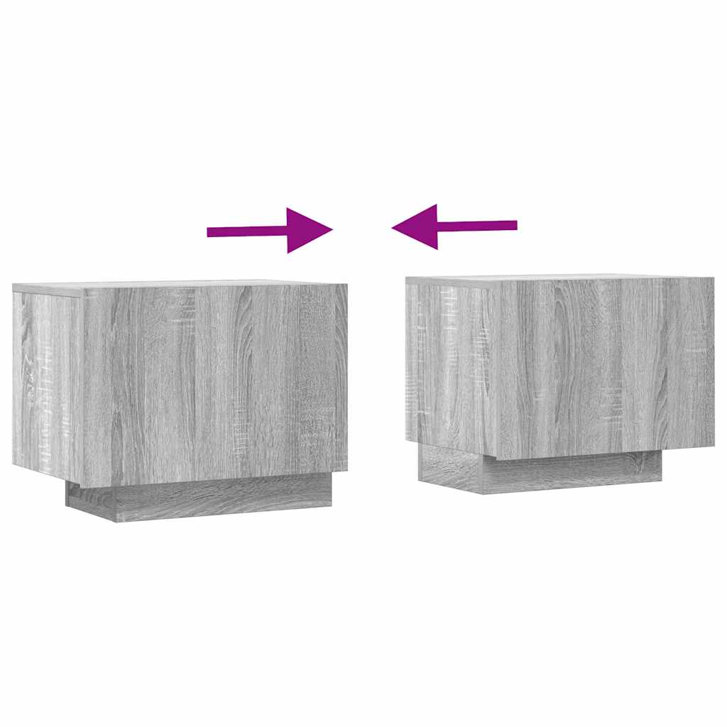 Mobile TV Grigio Sonoma 100x35x40 cm in Legno Multistrato