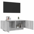 Mobile TV Grigio Sonoma 100x35x40 cm in Legno Multistrato