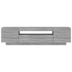 Mobile Porta TV con Luci LED Grigio Sonoma 160x35x40 cm