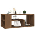Tavolino Salotto Rovere Marrone 100x50x40cm Legno Multistrato