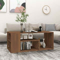 Tavolino Salotto Rovere Marrone 100x50x40cm Legno Multistrato