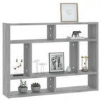 Mensola a Muro Grigio Sonoma 75x16x55 cm in Legno Multistrato