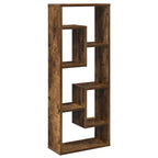 Mensola a Muro Rovere Fumo 36x16x90 cm in Legno Multistrato