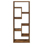 Mensola a Muro Rovere Fumo 36x16x90 cm in Legno Multistrato