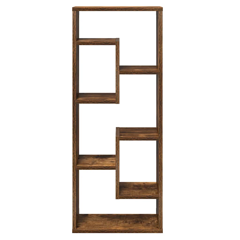 Mensola a Muro Rovere Fumo 36x16x90 cm in Legno Multistrato