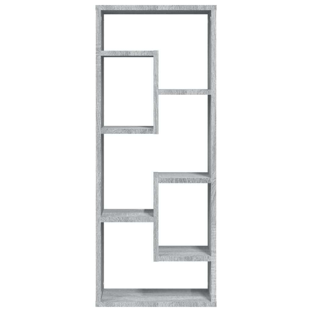 Mensola a Muro Grigio Sonoma 36x16x90 cm in Legno Multistrato