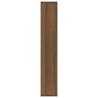 Mensola a Muro Rovere Marrone 36x16x90 cm in Legno Multistrato