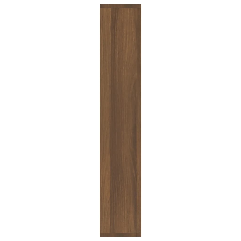 Mensola a Muro Rovere Marrone 36x16x90 cm in Legno Multistrato