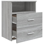 Comodino Grigio Sonoma 50x32x60 cm