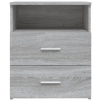 Comodini 2 pz Grigio Sonoma 50x32x60 cm