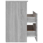 Comodini 2 pz Grigio Sonoma 50x32x60 cm