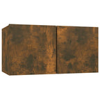 Mobile TV Pensile Rovere Fumo 60x30x30 cm in Legno Multistrato