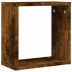Mensole a Cubo 2 pz Rovere Fumo 30x15x30 cm