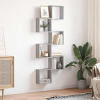 Mensole Parete a Cubo 6 pz Grigio Sonoma 30x15x30 cm