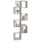 Mensole Parete a Cubo 6 pz Grigio Sonoma 30x15x30 cm