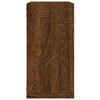 Mensole a Cubo 2 pz Rovere Marrone 30x15x30 cm