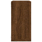 Mensole a Cubo 6 pz Rovere Marrone 30x15x30 cm