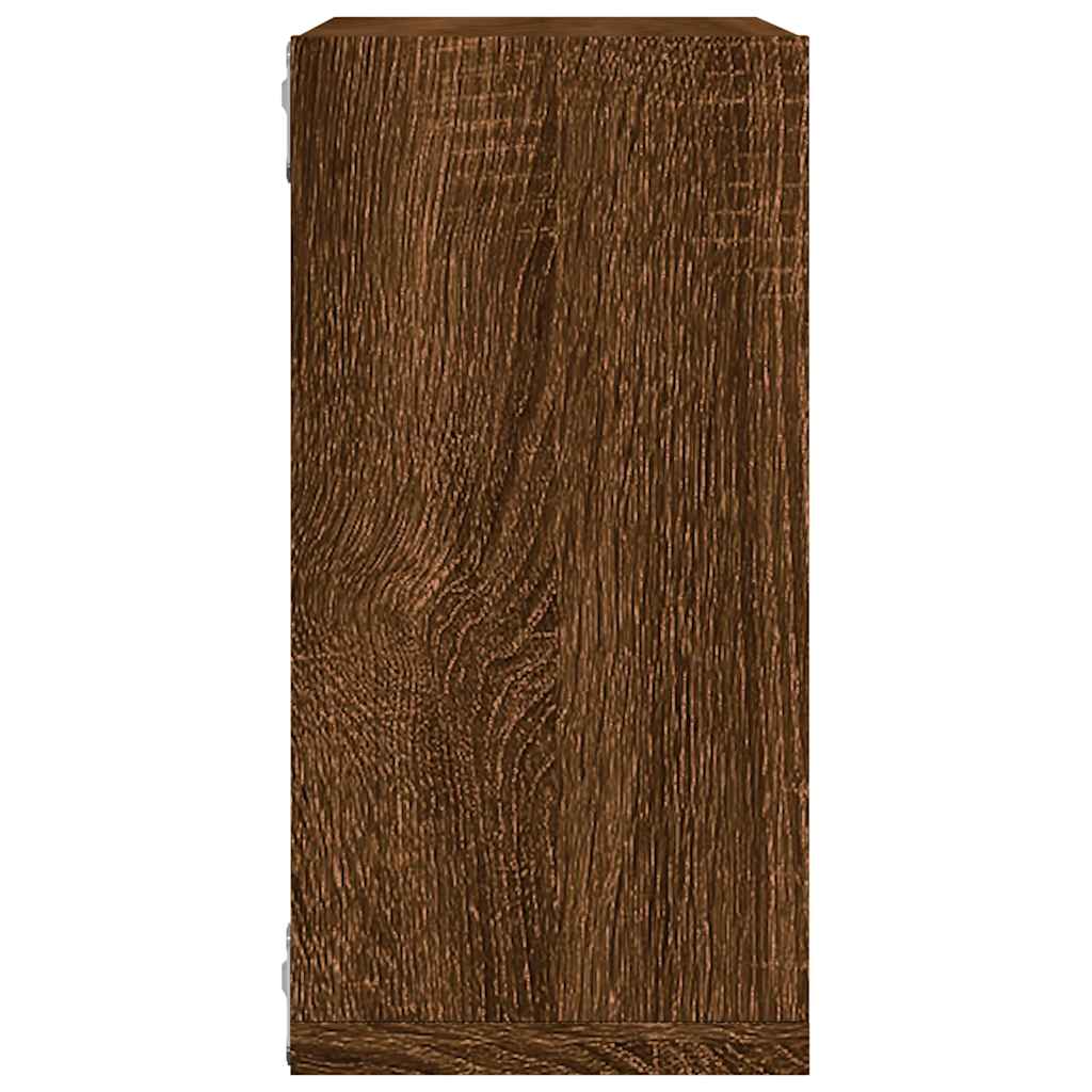 Mensole a Cubo 6 pz Rovere Marrone 30x15x30 cm