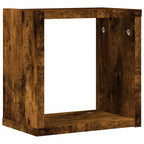 Scaffali da parete 4 pcs Rovere fumé 26 x 15 x 26 cm