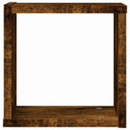 Scaffali da parete 4 pcs Rovere fumé 26 x 15 x 26 cm