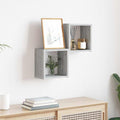 Scaffali da parete 2 pcs Grigio Sonoma 26 x 15 x 26 cm