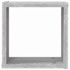 Scaffali da parete 2 pcs Grigio Sonoma 26 x 15 x 26 cm