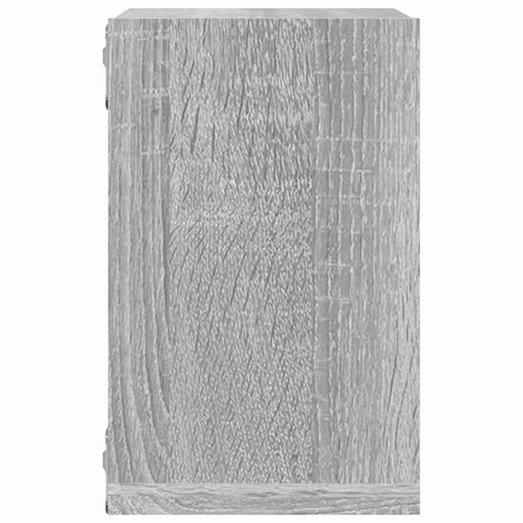 Scaffali da parete 2 pcs Grigio Sonoma 26 x 15 x 26 cm