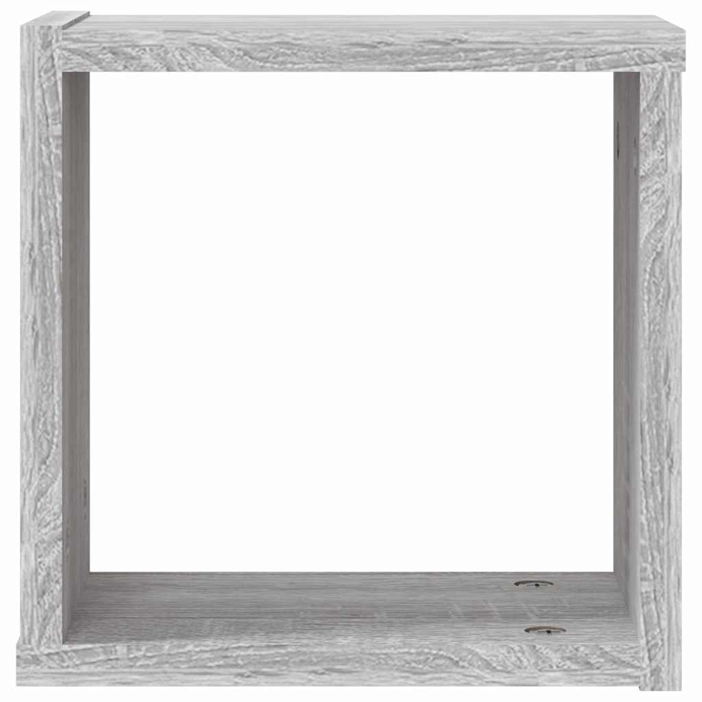 Scaffali da parete 4 pcs Grigio Sonoma 26 x 15 x 26 cm
