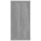 Mensole Cubo Muro 2pz Grigio Sonoma 100x15x30 Legno Multistrato