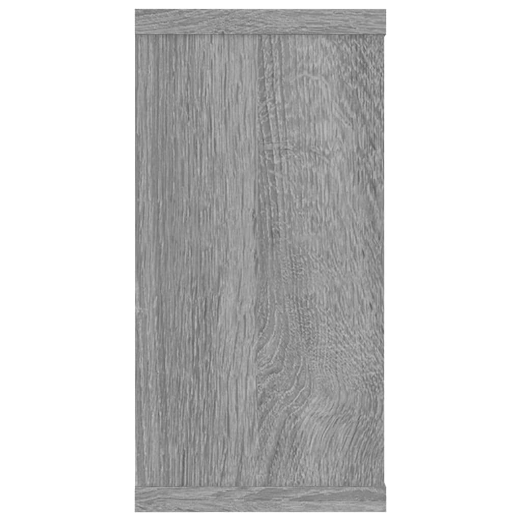 Mensole Cubo Muro 4pz Grigio Sonoma 100x15x30 Legno Multistrato