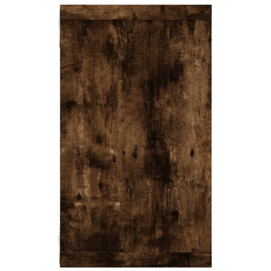 Mensole Muro Cubo 4 Rovere Fumo 80x15x26,5cm Legno Multistrato