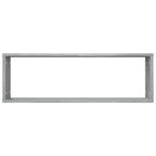 Mensole Cubo Muro 2 Grigio Sonoma 80x15x26,5 Legno Multistrato