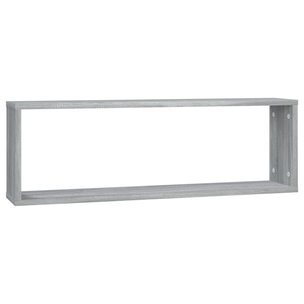 Mensole Cubo Muro 4 Grigio Sonoma 80x15x26,5 Legno Multistrato