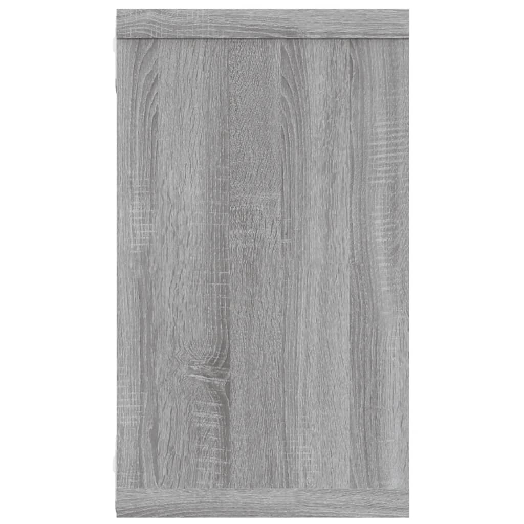 Mensole Cubo Muro 4 Grigio Sonoma 80x15x26,5 Legno Multistrato