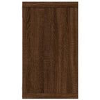 Mensole Muro Cubo 4 Rovere Marrone 80x15x26,5 Legno Multistrato