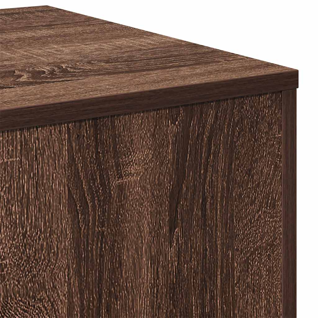 Credenze 3 pz Rovere Marrone in Legno Multistrato