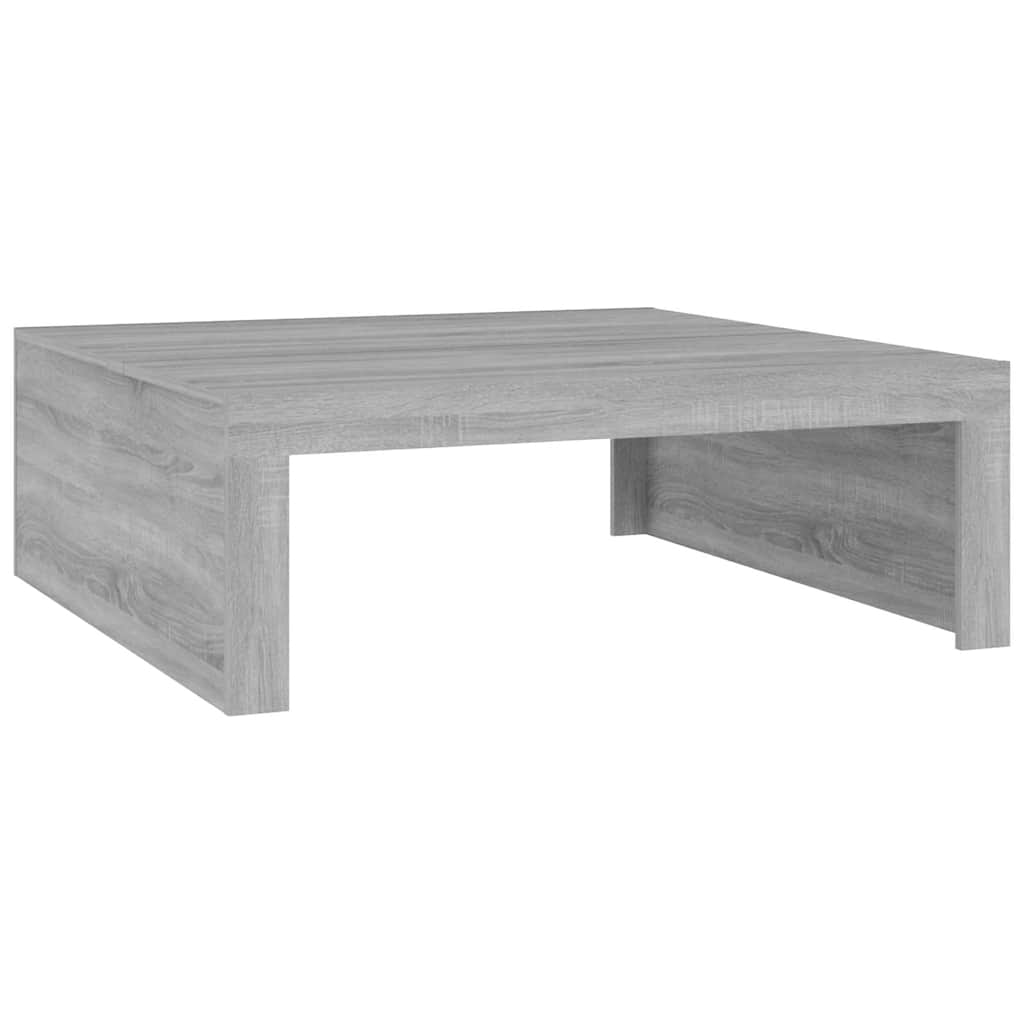 Tavolino Salotto Grigio Sonoma 100x100x35 cm Legno Multistrato