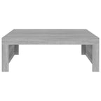 Tavolino Salotto Grigio Sonoma 100x100x35 cm Legno Multistrato