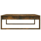 Tavolino da Salotto Rovere Fumo 100x100x35 cm Legno Multistrato