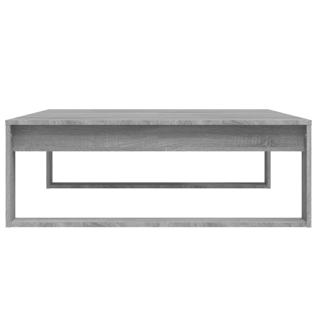 Tavolino Salotto Grigio Sonoma 100x100x35 cm Legno Multistrato