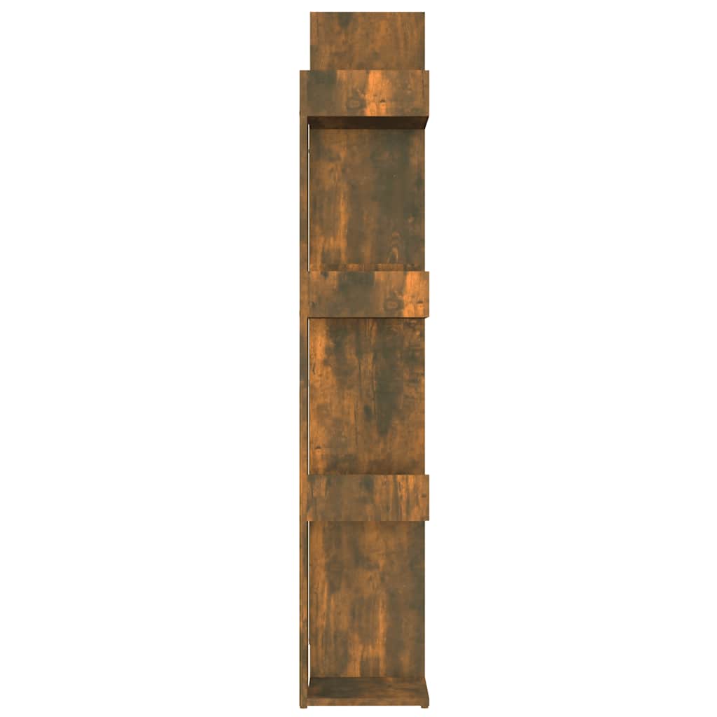 Libreria Rovere Fumo 86x25,5x140 cm in Legno Multistrato